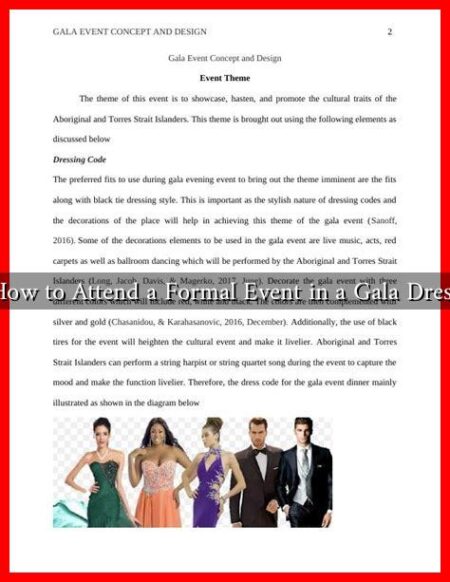 How to Attend a Formal Event in a Gala Dress How to Attend a Formal Event in a Gala Dress