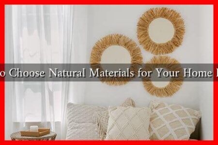 How to Choose Natural Materials for Your Home Decor?