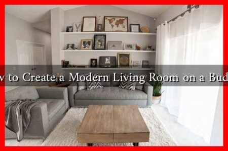 How to Create a Modern Living Room on a Budget?