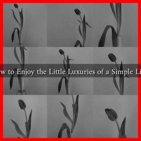 How to Enjoy the Little Luxuries of a Simple Life?