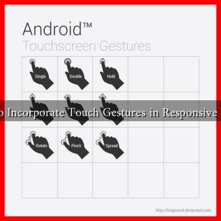 How to Incorporate Touch Gestures in Responsive Design