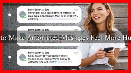 How to Make Automated Messages Feel More Human?