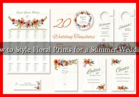 How to Style Floral Prints for a Summer Wedding?