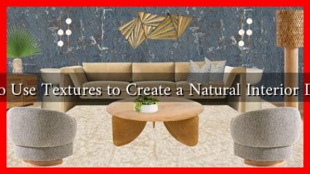 How to Use Textures to Create a Natural Interior Design?