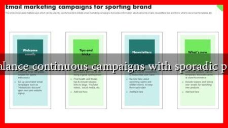 How to balance continuous campaigns with sporadic promotions
