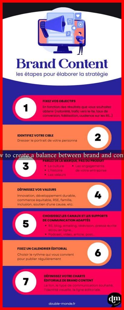 How to create a balance between brand and content