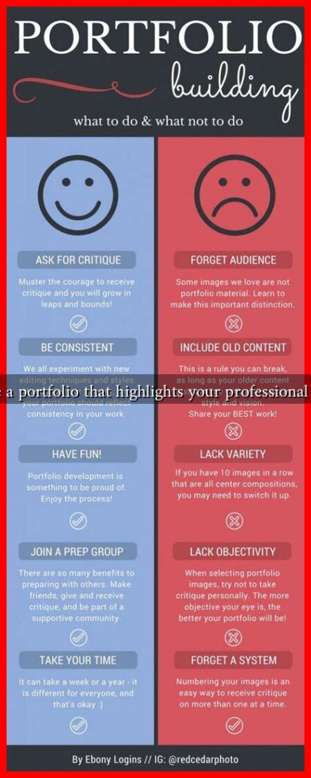 How to create a portfolio that highlights your professional independence