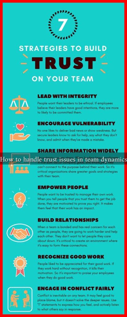 How to handle trust issues in team dynamics