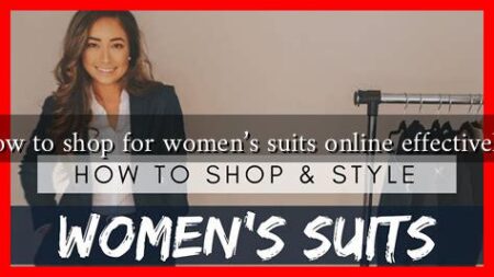 How to shop for women's suits online effectively?