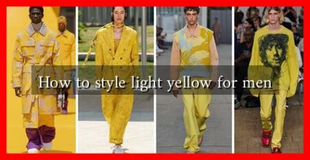 How to style light yellow for men