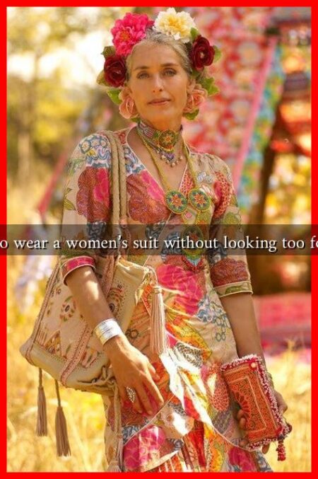 How to wear a women's suit without looking too formal?