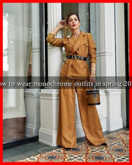 How to wear monochrome outfits in spring 2025