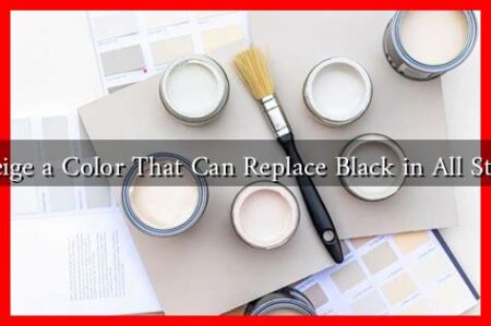 Is Beige a Color That Can Replace Black in All Styles?