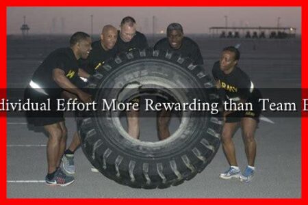 Is Individual Effort More Rewarding than Team Effort Is Individual Effort More Rewarding than Team Effort