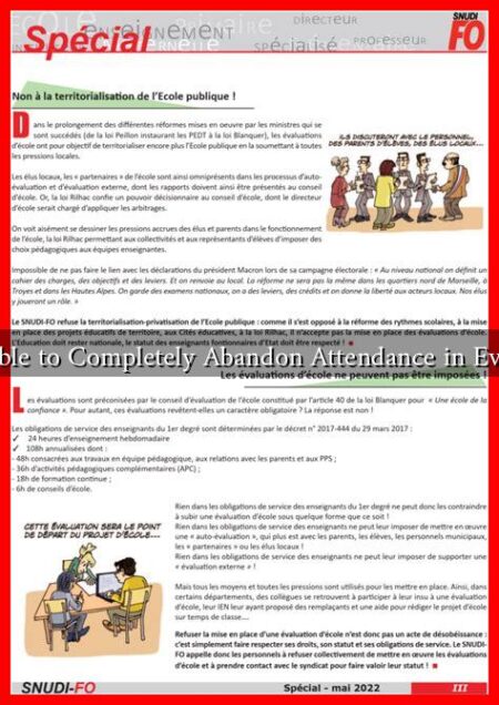 Is It Possible to Completely Abandon Attendance in Evaluations? Is It Possible to Completely Abandon Attendance in Evaluations?