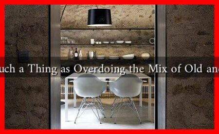 Is There Such a Thing as Overdoing the Mix of Old and Modern?