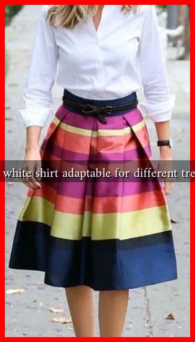 Is a white shirt adaptable for different trends