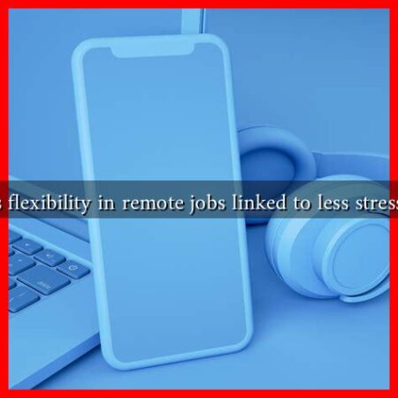Is flexibility in remote jobs linked to less stress?