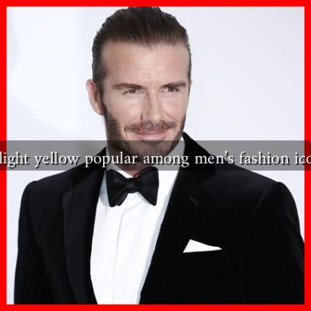 Is light yellow popular among men's fashion icons