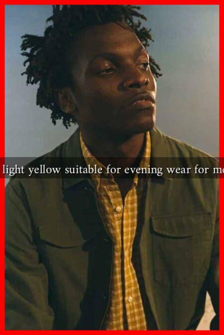 Is light yellow suitable for evening wear for men