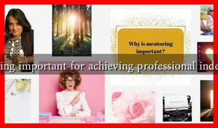 Is mentoring important for achieving professional independence Is mentoring important for achieving professional independence
