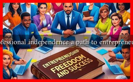 Is professional independence a path to entrepreneurship Is professional independence a path to entrepreneurship
