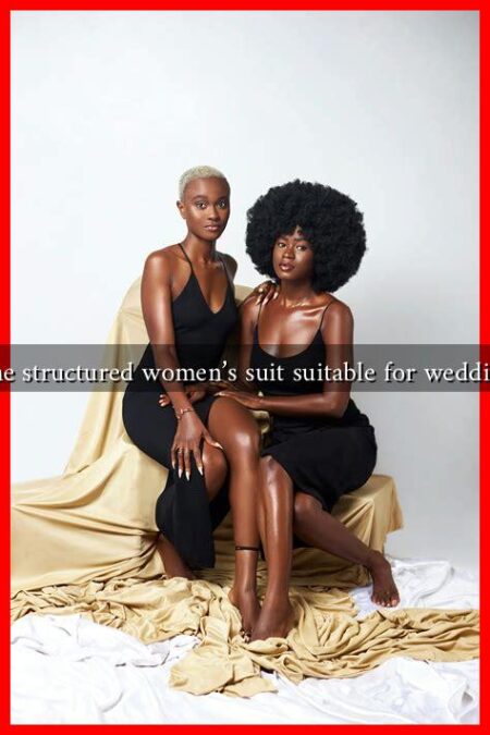 Is the structured women's suit suitable for weddings?