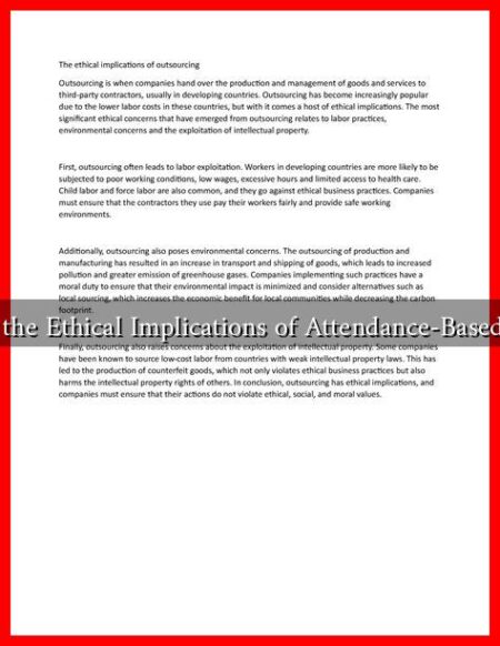 What Are the Ethical Implications of Attendance-Based Grading? What Are the Ethical Implications of Attendance-Based Grading?