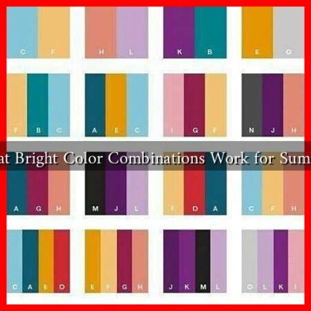 What Bright Color Combinations Work for Summer