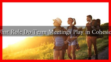 What Role Do Team Meetings Play in Cohesion