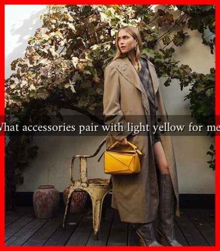 What accessories pair with light yellow for men