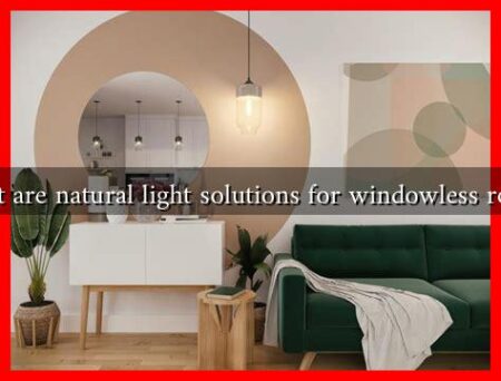 What are natural light solutions for windowless rooms