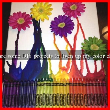 What are some DIY projects to liven up my color choices?