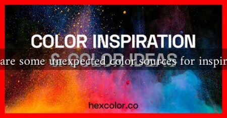 What are some unexpected color sources for inspiration?