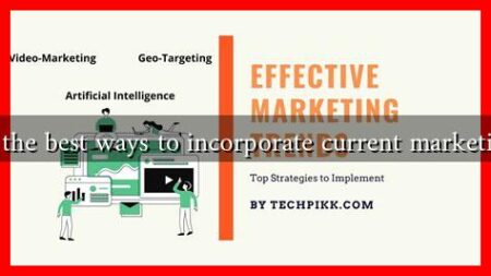What are the best ways to incorporate current marketing trends