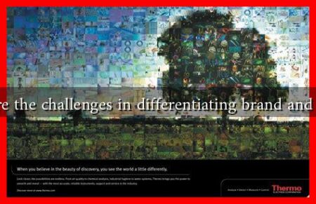 What are the challenges in differentiating brand and content