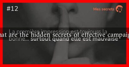 What are the hidden secrets of effective campaigns