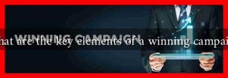 What are the key elements of a winning campaign