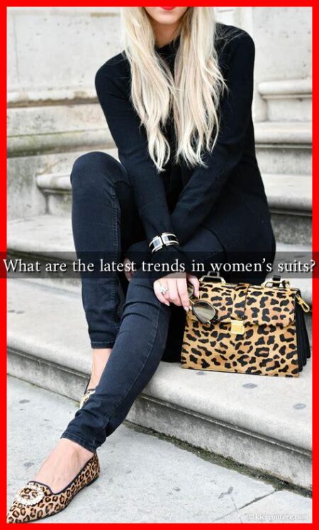 What are the latest trends in women's suits?