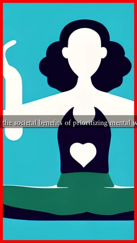 What are the societal benefits of prioritizing mental well-being