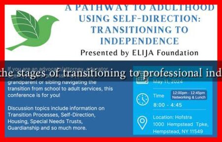 What are the stages of transitioning to professional independence