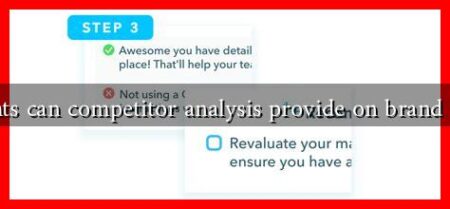 What insights can competitor analysis provide on brand and content