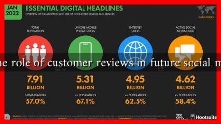 What is the role of customer reviews in future social media sales