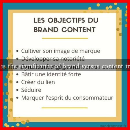 What is the significance of brand versus content in SEO