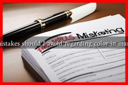 What mistakes should I avoid regarding color in marketing?