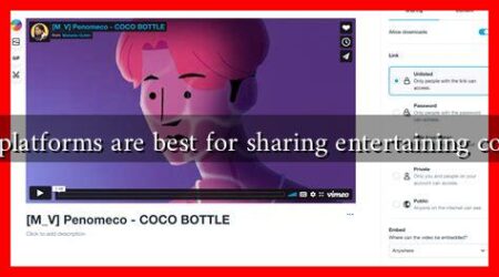 What platforms are best for sharing entertaining content?