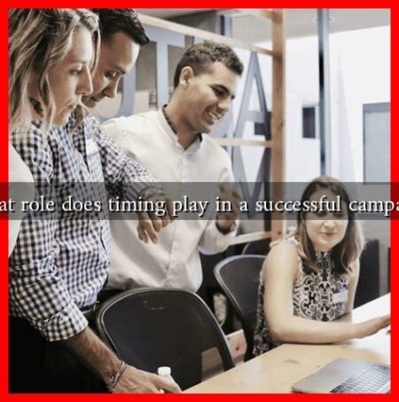 What role does timing play in a successful campaign