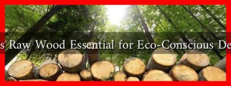 Why Is Raw Wood Essential for Eco-Conscious Designs?