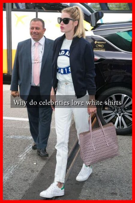 Why do celebrities love white shirts