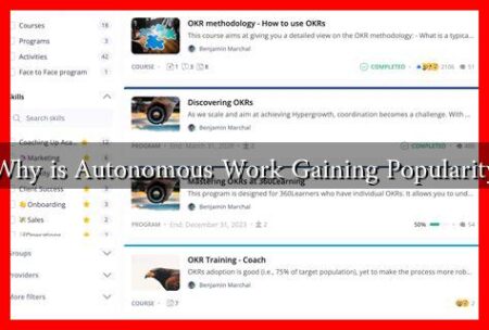 Why is Autonomous Work Gaining Popularity Why is Autonomous Work Gaining Popularity